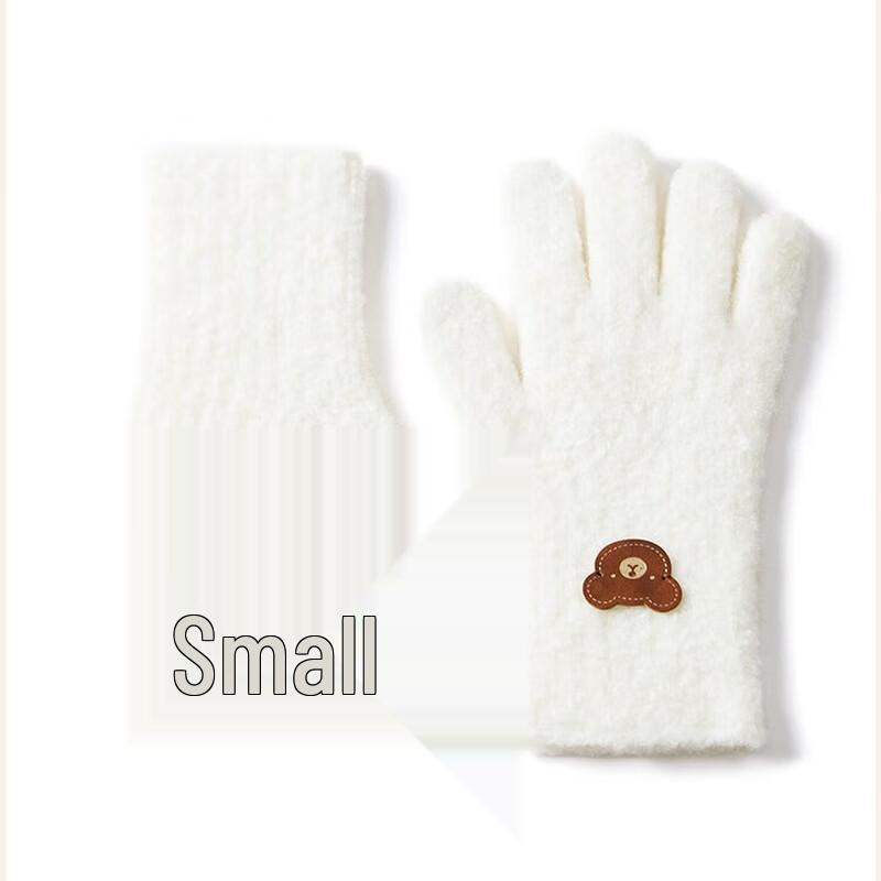 

JIUMU Женские теплые плюшевые вязаные зимние перчатки One Size