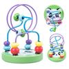 Wooden Roller Coaster Educational Circle Toy Colorful Bead Maze Toy Cartoon Small Beaded Toys