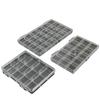 24-Grid Acrylic Nail Art Storage Box with Independent Compartments