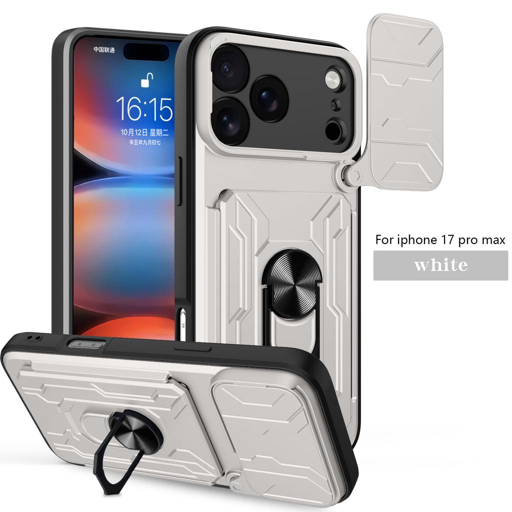 Applicable To iPhone17ProMax Lijia Mobile Phone Case Apple 16Pro Card 15 Bracket 14 Anti-drop X Protective Case
