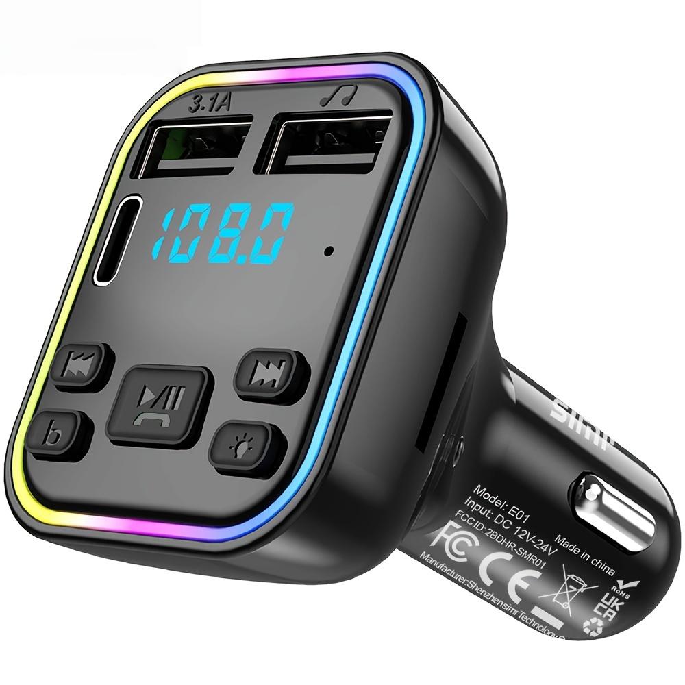 Car Bluetooth MP3 Player FM Transmitter Handsfree Dual USB Charger Audio Receiver