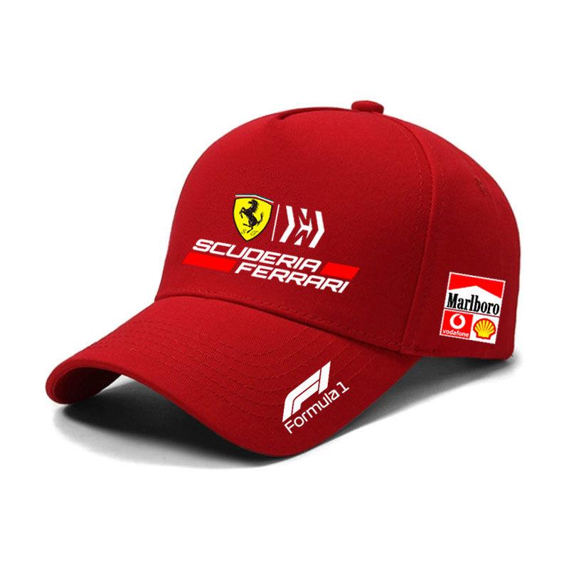 Car Logo Cotton Adjustable Baseball Hat Outdoor Auto Accessories For Ferrari Roma F80 296 GTB GTS SF90 Stradale Spider Spyde JQ1