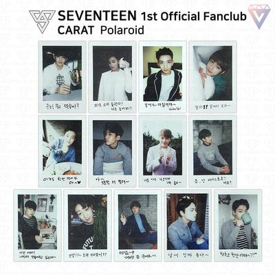 1η Επίσημη Φωτοκάρτα Carat Polaroid Fanclub KPOP K-POP