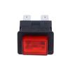 16A 4 Pins Locked Push Button Electrical Rocker Switch With LED Light Red Heater Touch Switch 250V PS-23-16