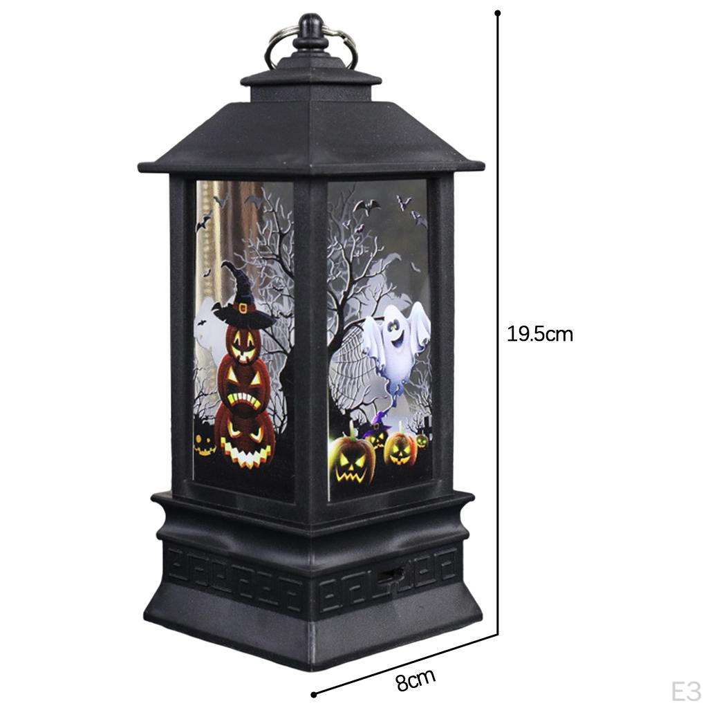 Battery Operated Flameless LED Cale Halloween Lantern Decoration