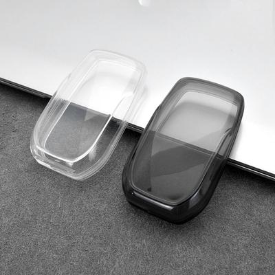 Schwarze transparente Schlüsselanhänger-Hülle für Toyota Sienna Venza Hilux Autoschlüssel-Hülle Modifikationszubehör