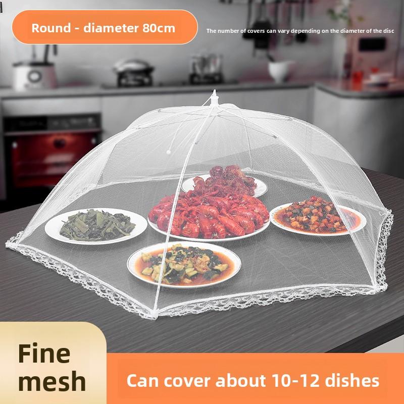 Foldable Mesh Food Cover for Dining Table Dust-Proof Insect-Proof Protector