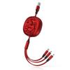 Super Fast Charging Year of the Horse One-to-Three Retractable Data Cable