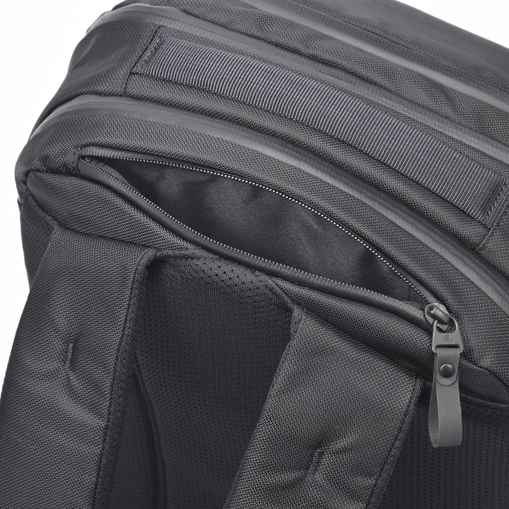 Ace Gene Business Backpack, A4 Size Compatible, Water-Resistant, Fits 15.6-inch Laptops, Air Mesh Backing, Rugmaster No. 67812, Men's, Black,