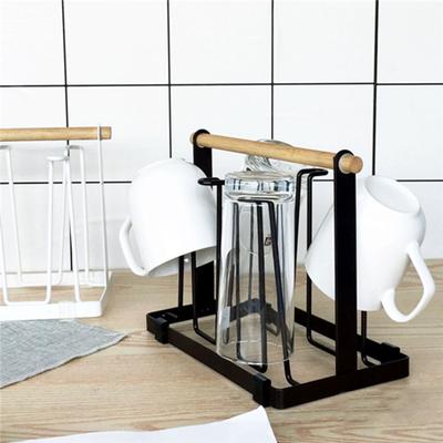 Kitchen Water Cup Shelf Wrought Iron Glass Cup Upside Down Creative Storage Drain Rack Living Room Household Daily Necessities