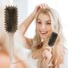 Spazzola Districante per Cuoio Capelluto Capelli Ricci Massaggio Cuoio Capelluto Pettine per Capelli Pettine a Cuscinetto d'Aria Setole Naturali Strumenti per lo Styling dei Capelli Strumenti da Barbiere