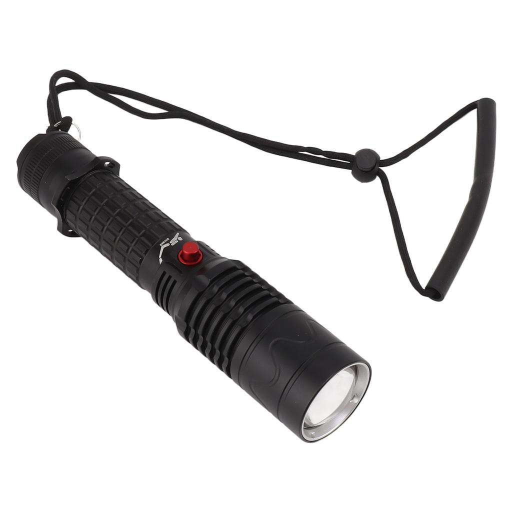 5000LM Diving Light 3 Modes White Light IPX8 Waterproof LED Shockproof Dive Torch for Under Water