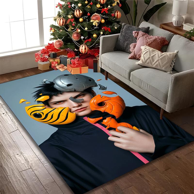 1 pièce de tapis de chaise imprimé Naruto pour utilisation à la maison, au bureau, tapis pour salon, cuisine, salle de jeux