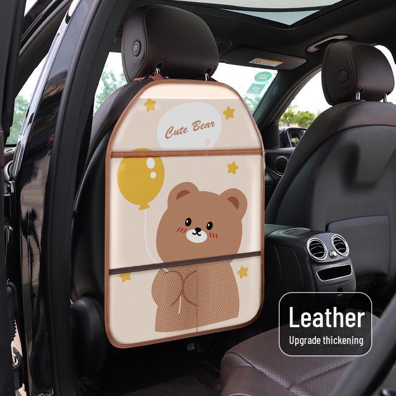 Niedlicher Cartoon Anti-Tritt Autositz Rückenschutz Pad für Kinder