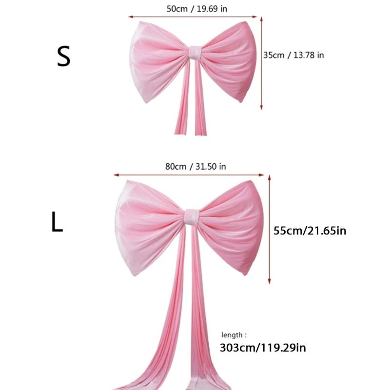 Large Red/Pink Plushie Bows Wedding Decoration Wall Decorating Ormanent For Event Planners Anniversary Celebration