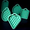 5 stk Non-stick Silikon Vaffelform Gjenbrukbar Bakeform for DIY Baking og Sunne Frokoster