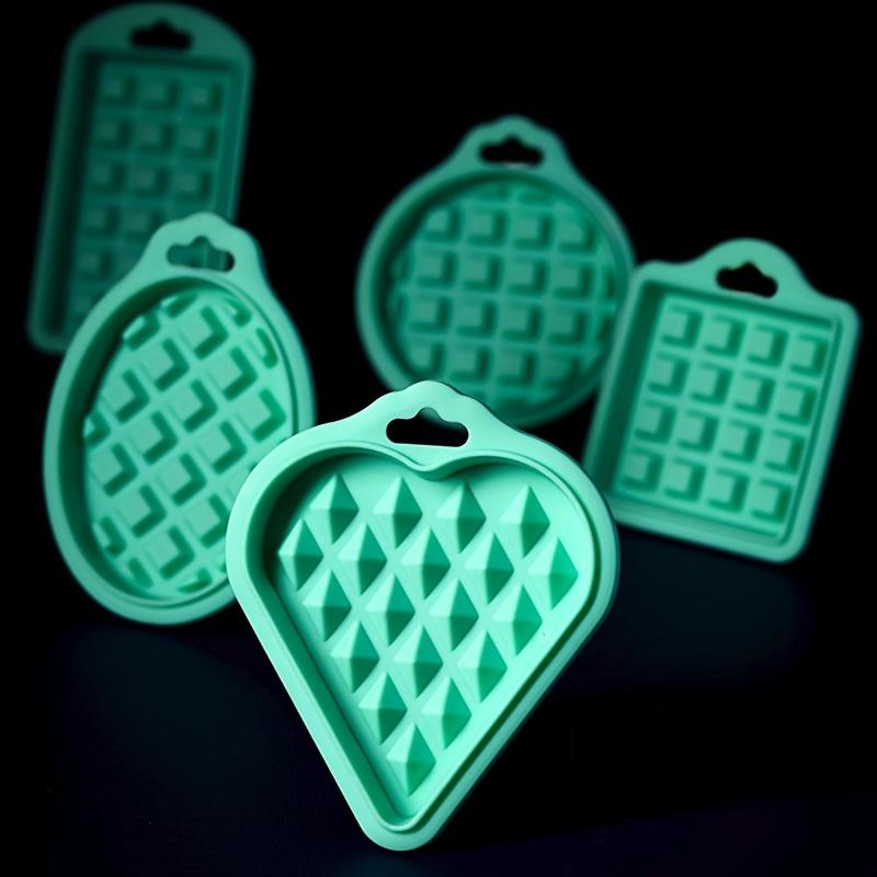 5 stk Non-stick Silikon Vaffelform Gjenbrukbar Bakeform for DIY Baking og Sunne Frokoster