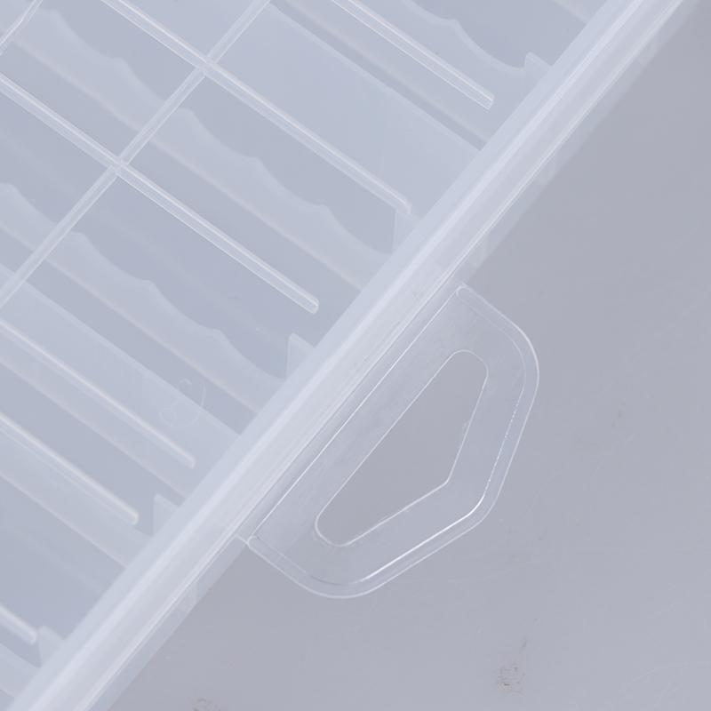 Cutie de depozitare a bateriei din plastic de super volum pentru suport pentru baterii Aaa Aa de 100 buc
