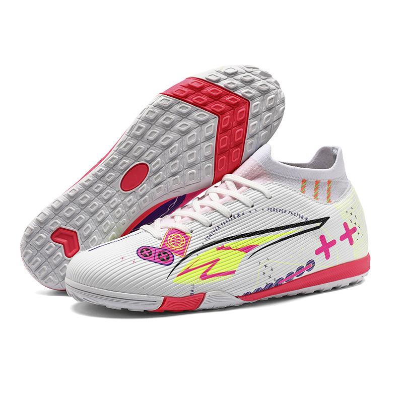 Spot 2025 New Graffiti Kids and Youth Soccer Boots Spike Broken Nail Competition Training Artificial Grass
