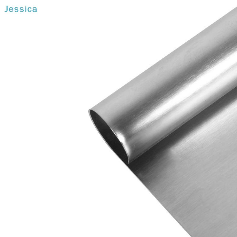 Stainless Steel Dough Scrapers-Measuring Pastry Cutter with Conversion Chart,Multi-Size Baking Bench Scraper for Baking&Cooking