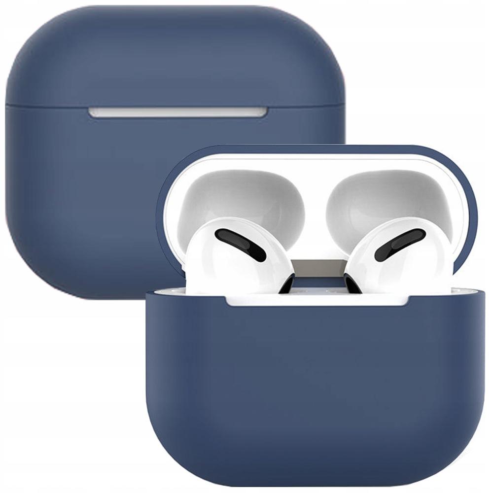 Etui Do Airpods 3 Silikonowy Miękki Pokrowiec Na Słuchawki Ciemnoniebieski (Case C)