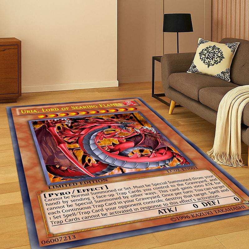 Anime Yu-Gi-Oh Monstro Kortelė Animacinis Kilimas Kilimas Miegamojo Svetainės Sofos Durų Kilimėlis Namų Dekoras, Vaikų Žaidimų Srities Kilimas Neslystantis Dovana