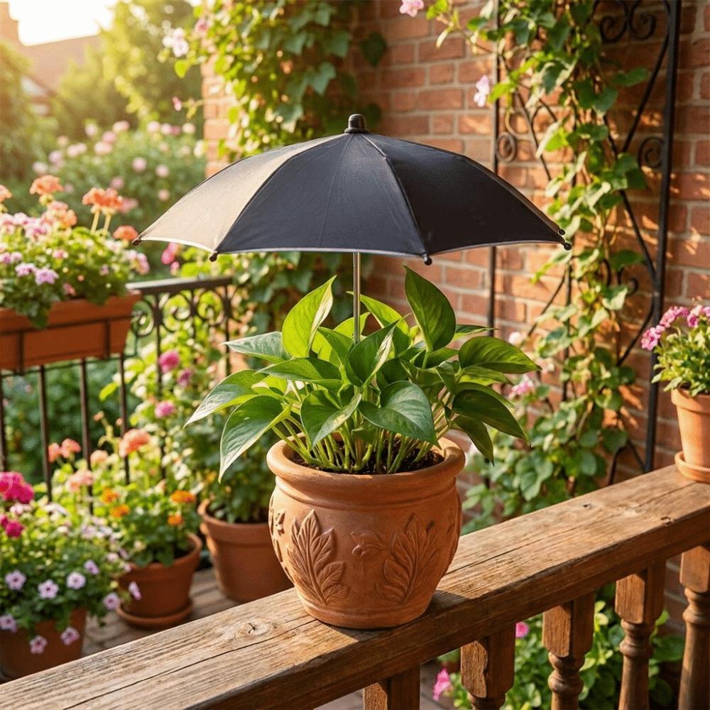 Weatherproof Plant Shade Umbrella UV Protection Garden Umbrella Shade Potted Plants