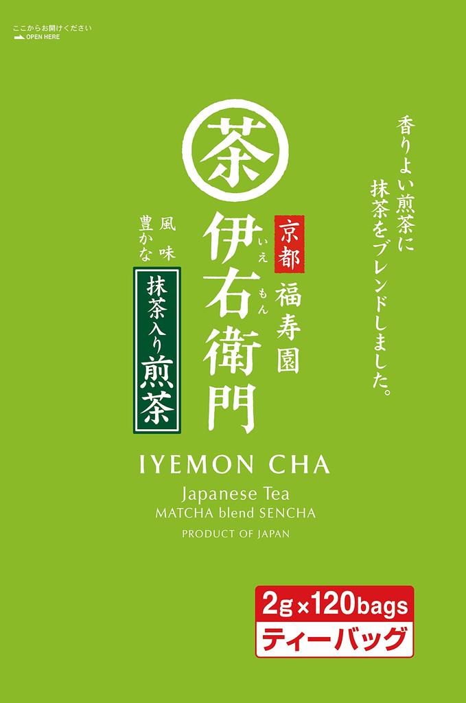 Uji no Tsuyu Iyemon Matcha Sencha Tea Bag 2g x 120P