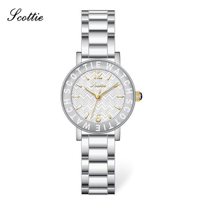 Steel Belt Watch 9599B Gold