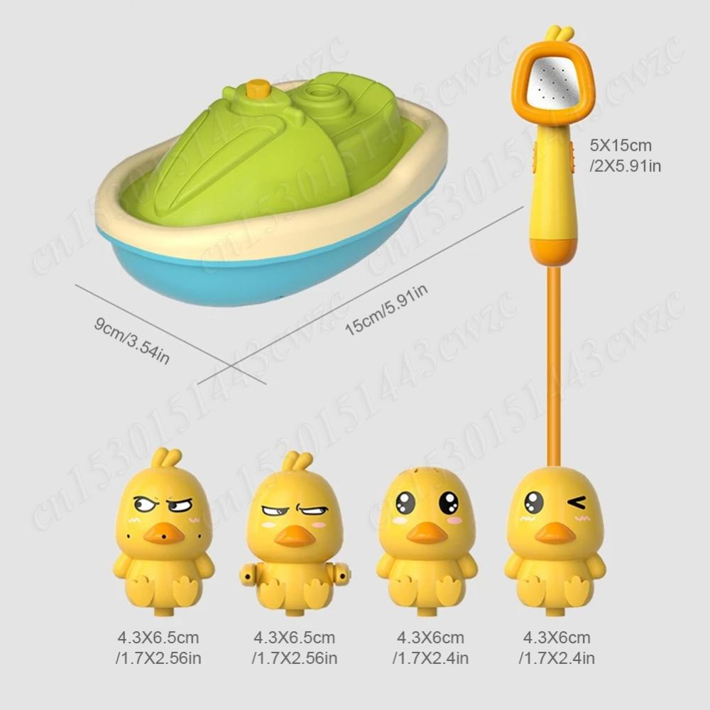 New Duck Bath Toys Water Spray Bathroom Bathing Toy for Toddlers Bathtub Water Spray Toy Bath Shower Tub Toys Bath Squirters