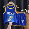 New Children's Clothing Quick Drying Sportswear Set Boys' Sleeveless Baby Basketball Suit Summer Vest Shorts