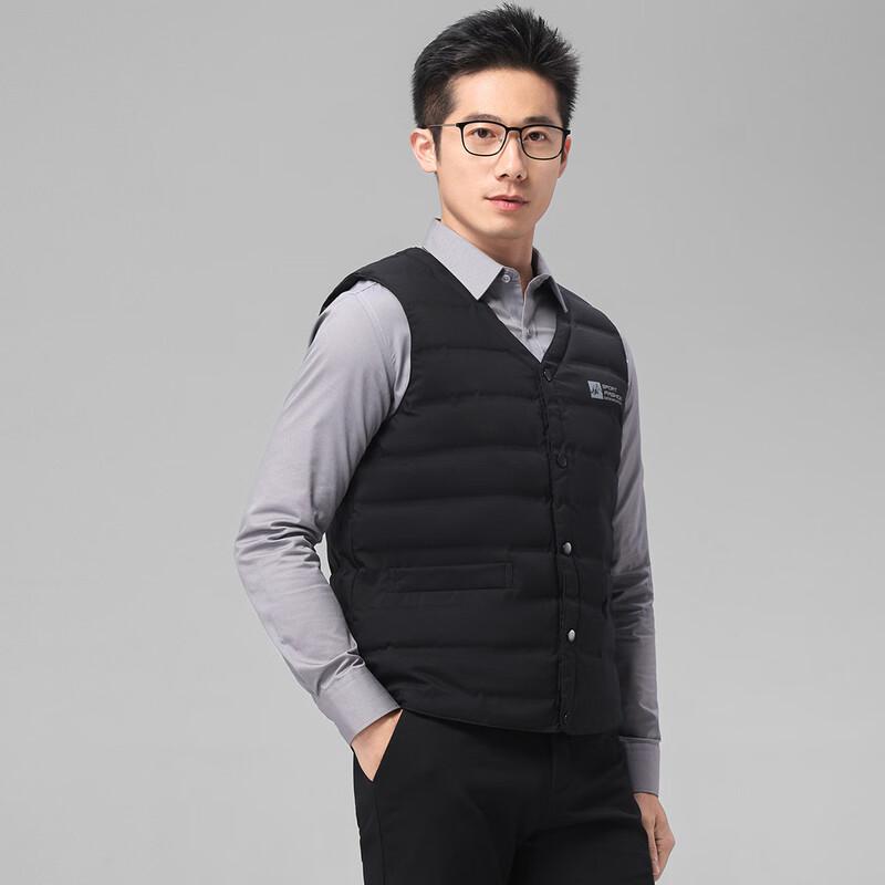 Yalu Men's Lightweight V-Neck 90% Duck Down Vest