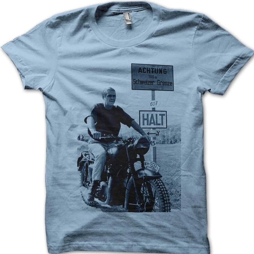 The Great Escape Biker Motorcycle WW2 Movie T-Shirt size M M