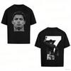 2025 Cristiano Ronaldo Klassieke Voetbal Superster 7 Mode Geprint Heren Zomer Katoenen T-shirt met Korte Mouwen