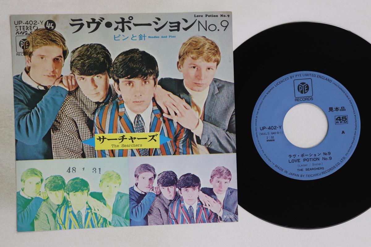 

7-дюймовая пластинка SEARCERS - Любовное зелье № 9 / Иглы и булавки UP402YPROMO PYE 1970 Япония Поп Б/У