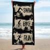 Sommer Strandtuch Sport Fitness Geschenk Matte für Fitnessstudio Pool Outdoor Dekor Heimdekor Schwimmen Radfahren Laufen Wasserdicht Reiseaccessoire