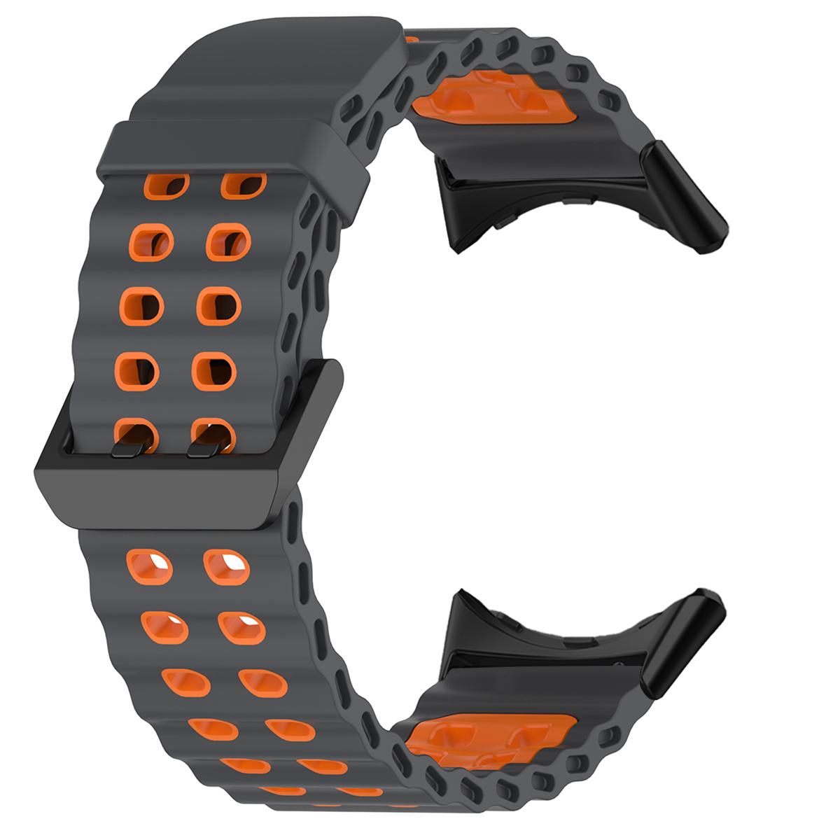 

Морской океанический ремешок для Google Pixel Watch 4/3 45 мм Двухцветный силиконовый ремешок для Pixel Watch 3/4 45 мм Дышащий спортивный браслет for pixel 4 45mm