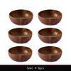 Natural Coconut Bowl 12-15cm Handmade Wooden Tableware Wood Spoon Dessert Fruit Salad Mixing Rice Ramen Bowl Kitchen Dinnerware