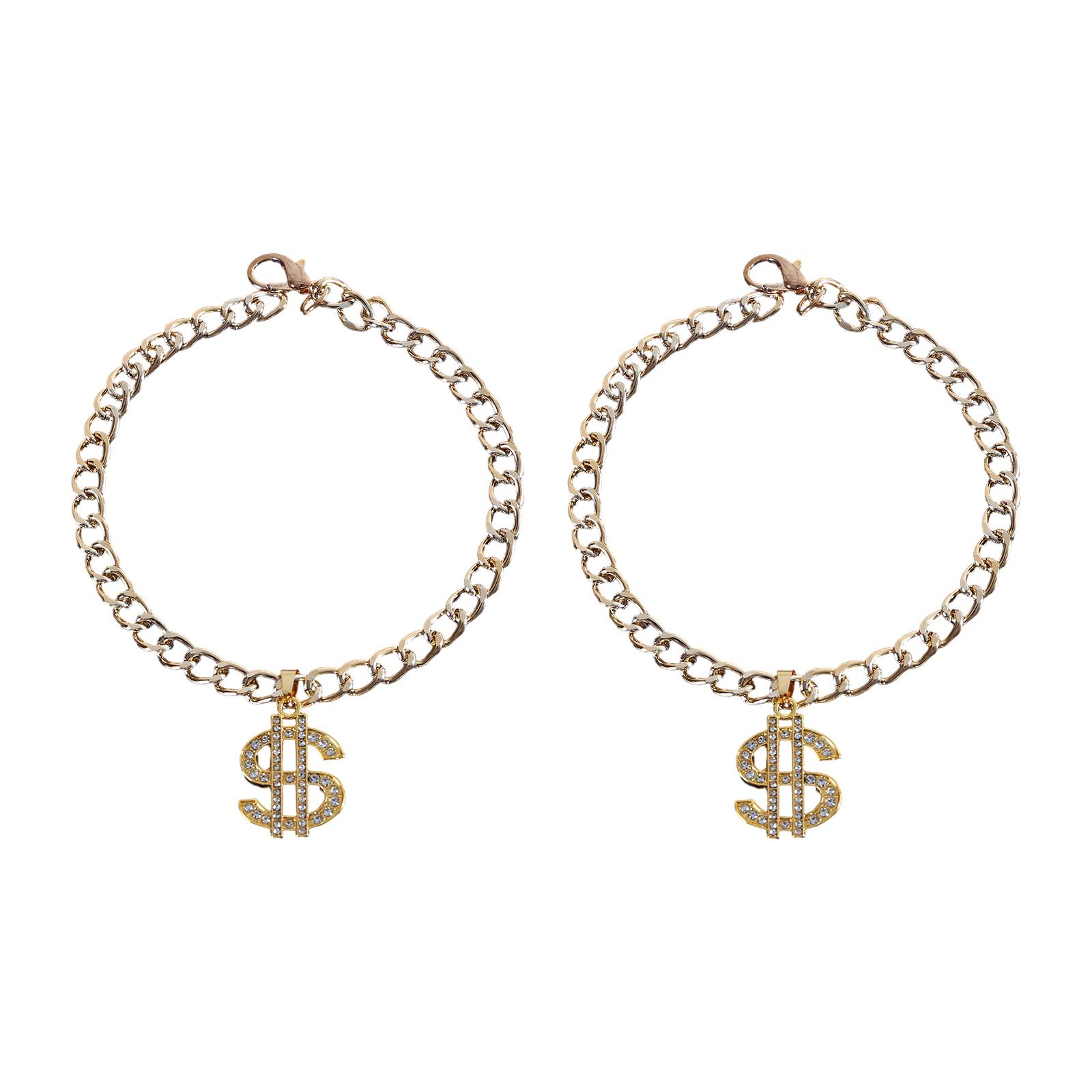 

Блестящее колье-ошейник для кошки со стразами и подвеской в виде буквы доллара, украшение на шею питомца, 2 шт.