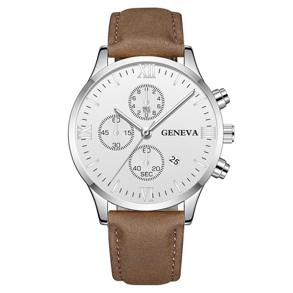 Mens Leather Business Fashion Watch Strap Watch For Gift Giving