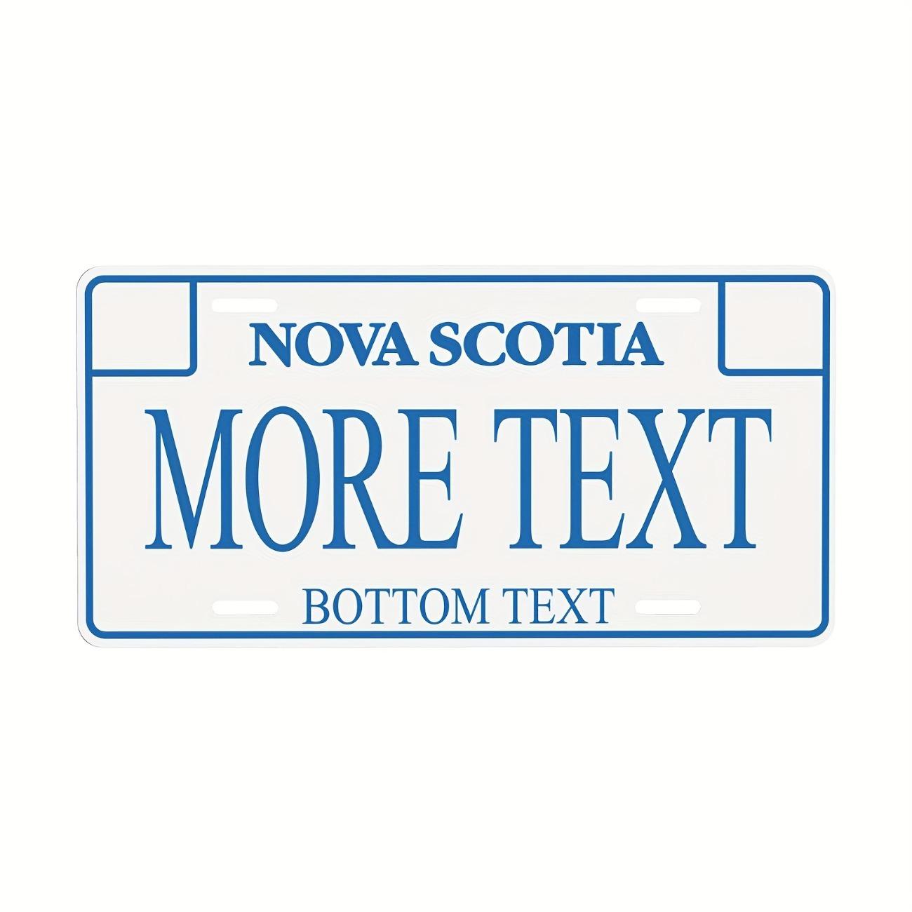 Personalized Aluminum Plaque Nova Scotia Blue Sailboat Metal Wall Art Home Garage Decor белый