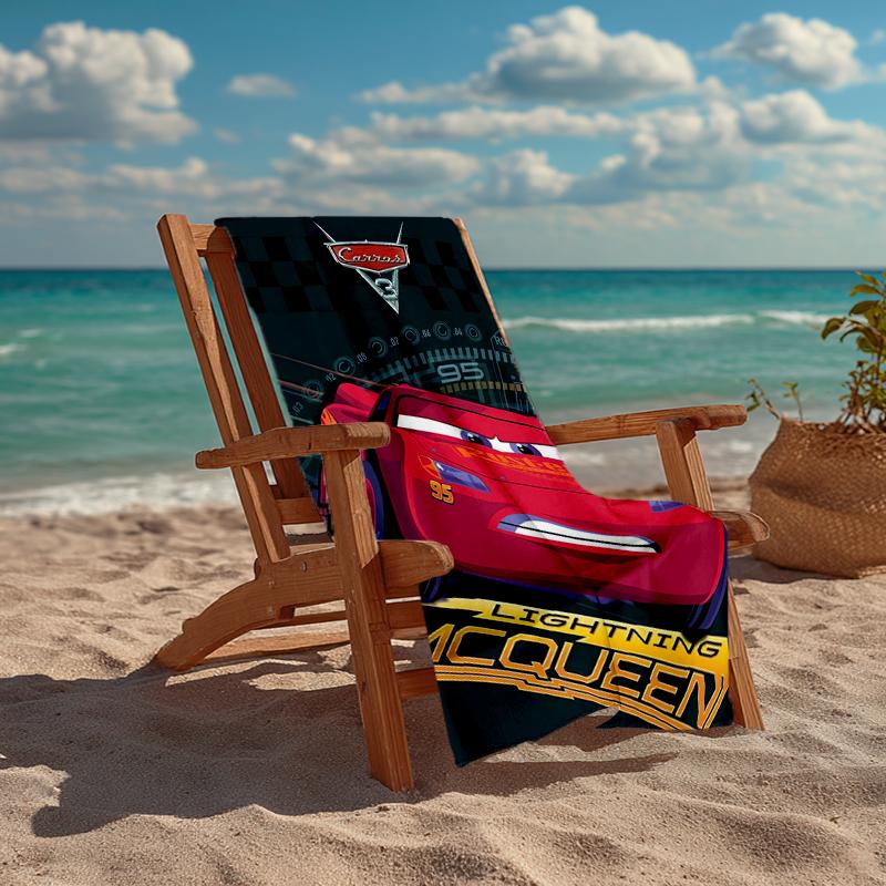 Ultra-Soft Beach Towel with Cars Theme,Ideal for Pool - Camping, Diving - Perfect Travel Essential, Vibrant Beach Towel.