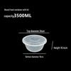 Deshangyuan Disposable Food Containers with High Lid - 3500ml