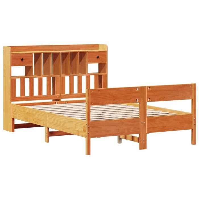 VidaXL Bunk Bed Without Mattress Wax Brown 160x200 Cm Solid Pine 3323022