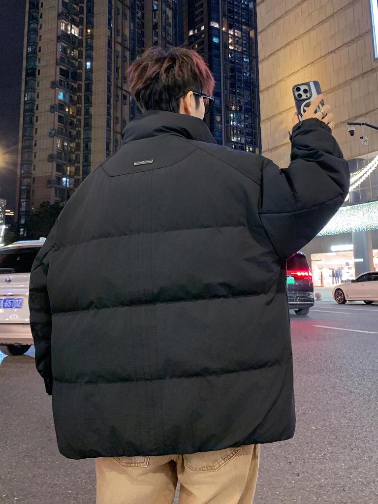 Men's Youth Down Jacket 2025: Thick, Warm, Dirt-Resistant Duck Down for Junior High & High School Students.