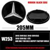 Car Sticker 185/205MM Car Front Grille Badge Decal Cover Emblem Replacement Accessories For Mercedes Benz W204 W205 W206 W213 W2