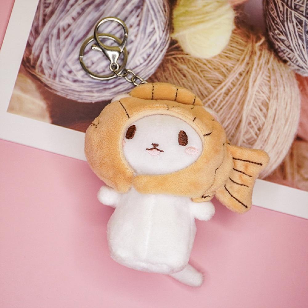Jewelry Bag Girls Cute Kids Women Key Chains Bag Pendant Cat Plush Keychain Cat Snapper Keyrings