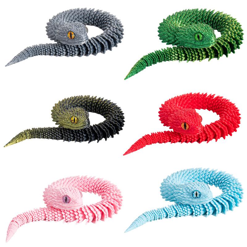 3D Printed Snake Dragon 3d Printed Figures New Year Decoration Traditional Table Ornament 3d Toys Gifts for New Year 2025