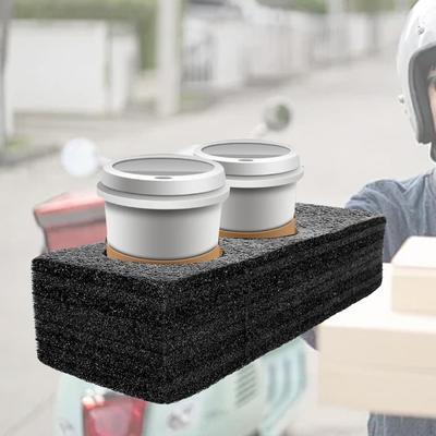 Kaffee Tablett Becherhalter Getränkeverpackung Werkzeug Getränketräger Schwamm Mehrere Löcher Zum Mitnehmen