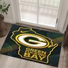Tappeto in Velluto Cristallo Design Green Bay Packers Accogliente Non?Tappeto Stampato Antiscivolo per Camera da Letto Soggiorno Ingresso